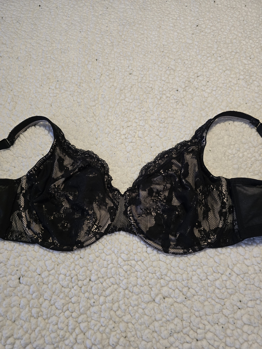 Cacique Black Lace Underwire Bra
